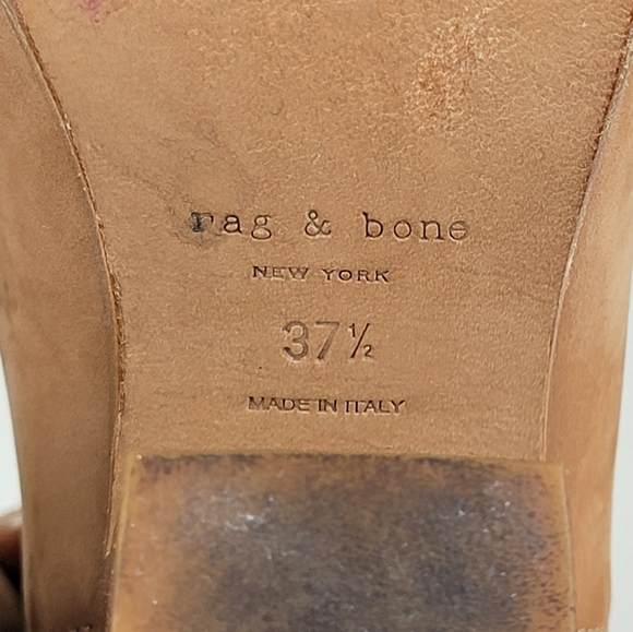 Rag & Bone Kinsey Bootie Camel Brown 37.5 - Picture 8 of 14